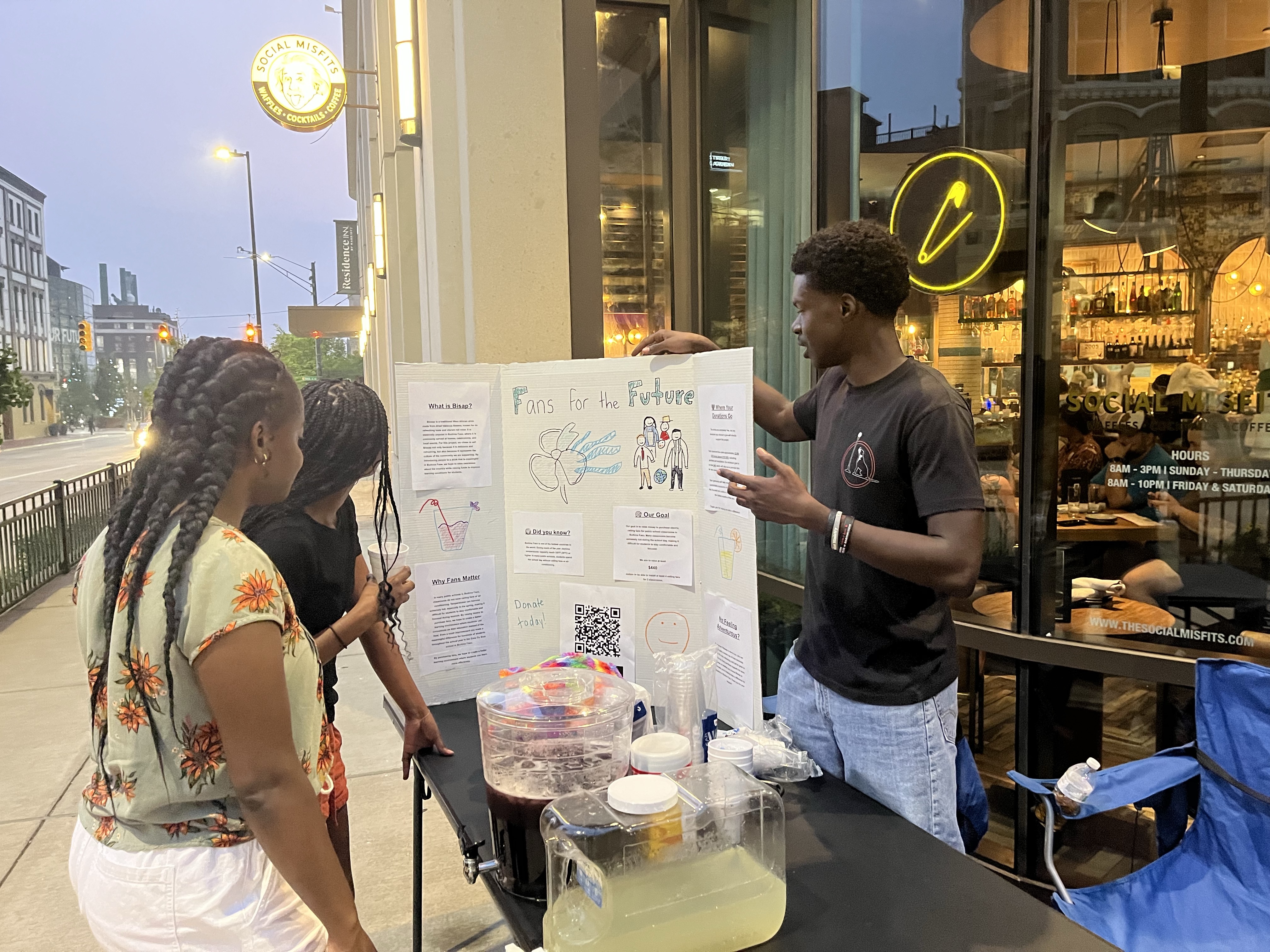 Community engagement at the stand